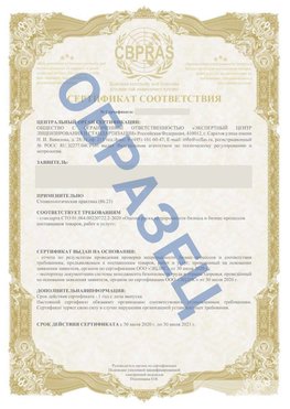 Образец Сертификат СТО 01.064.00220722.2-2020 Суворов Сертификат СТО 01.064.00220722.2-2020 